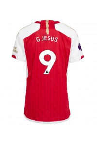 Fotbalové Dres Arsenal Gabriel Jesus #9 Dámské Domácí Oblečení 2023-24 Krátký Rukáv